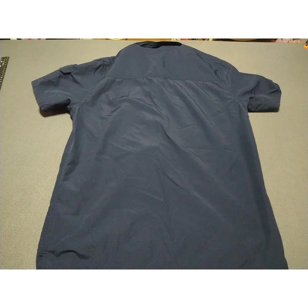 Field & Stream Fishing‎ Shirt Men L Blue Boating Short Sleeve Outdoor Quick Dry